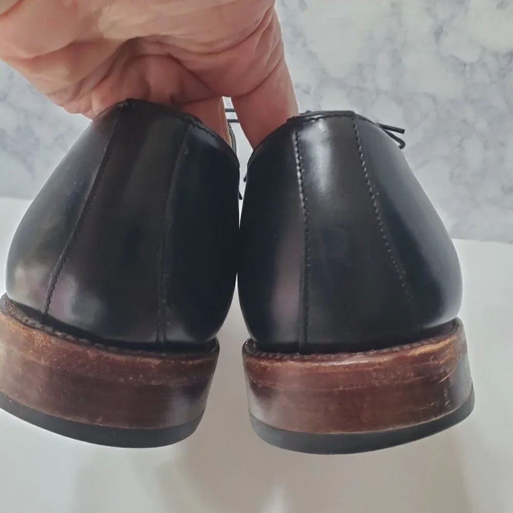 Berwick 1707 Split Toe Derby Dress Shoe Mens 9.5 Black Leather Goodyear‎ Welted